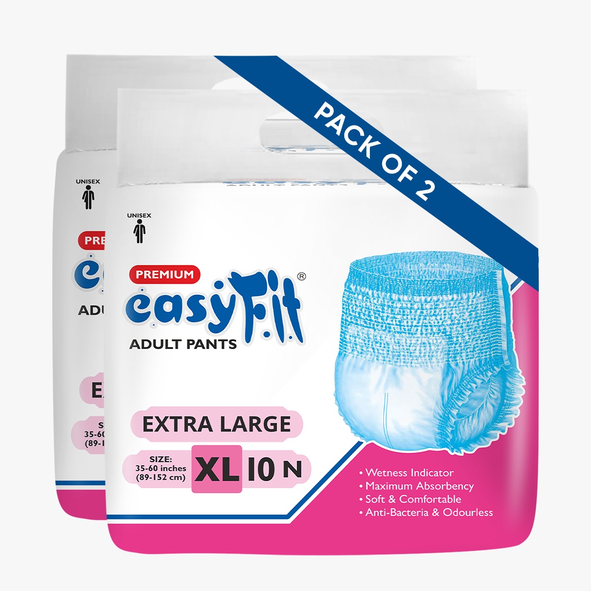 Adult Pull Ups - X-Large 10 Pieces/Pack