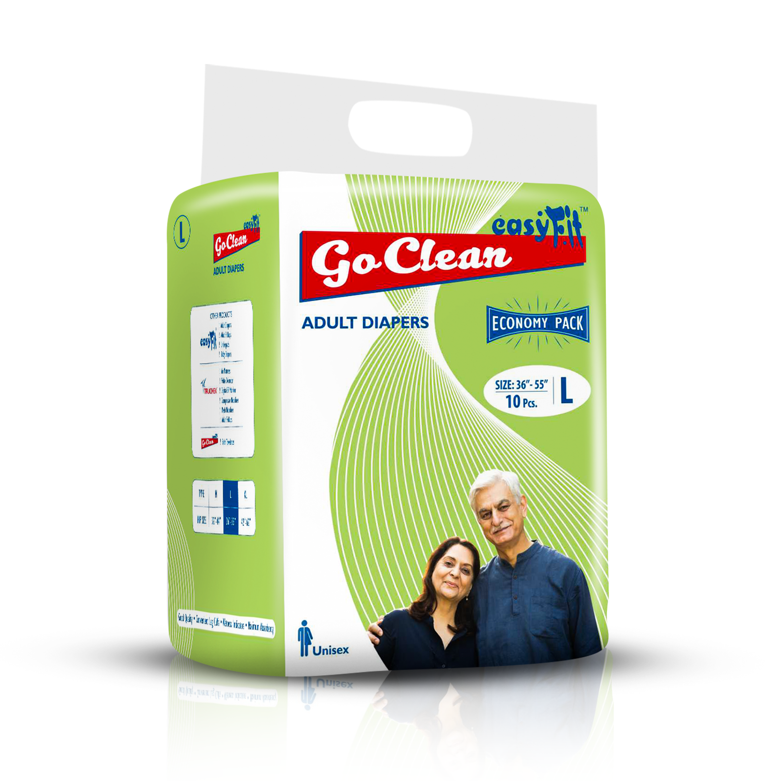 Go Clean Adult Diaper L